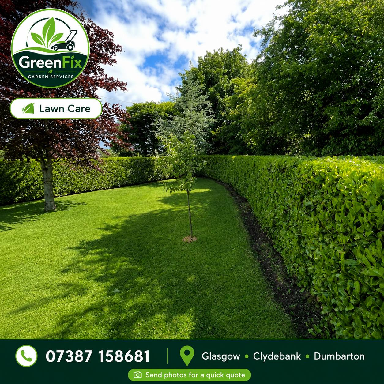 Lawn care and garden maintenance in Glasgow by GreenFix Garden Services